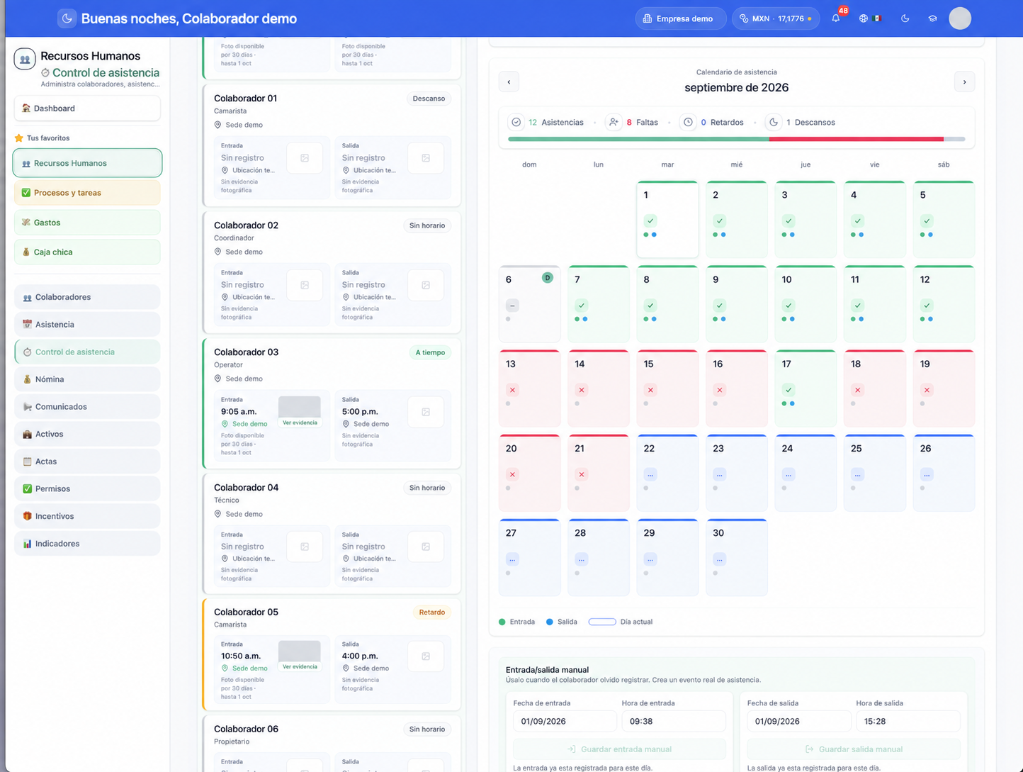 Attendance control